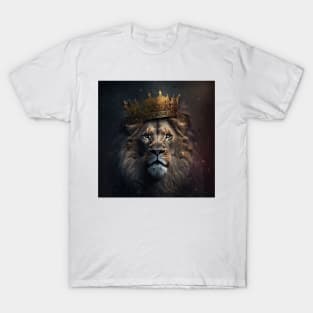 King Lion with crown T-Shirt